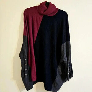 Alfani Turtleneck Draped Sweater
